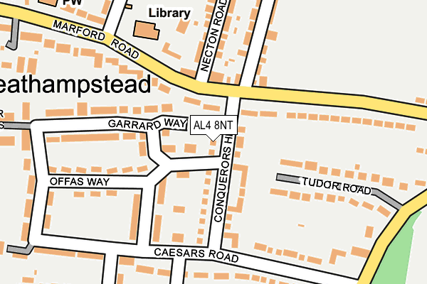 AL4 8NT map - OS OpenMap – Local (Ordnance Survey)