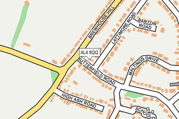 AL4 8QQ map - OS OpenMap – Local (Ordnance Survey)