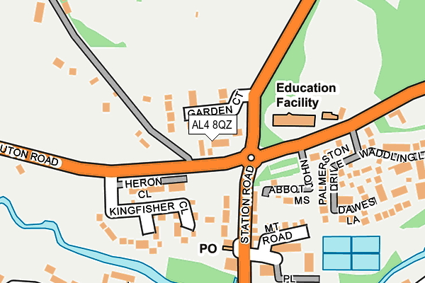 AL4 8QZ map - OS OpenMap – Local (Ordnance Survey)