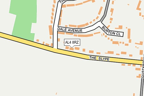 AL4 8RZ map - OS OpenMap – Local (Ordnance Survey)