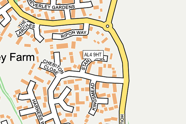 AL4 9HT map - OS OpenMap – Local (Ordnance Survey)