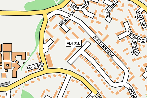 AL4 9SL map - OS OpenMap – Local (Ordnance Survey)
