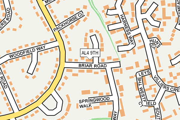 AL4 9TH map - OS OpenMap – Local (Ordnance Survey)