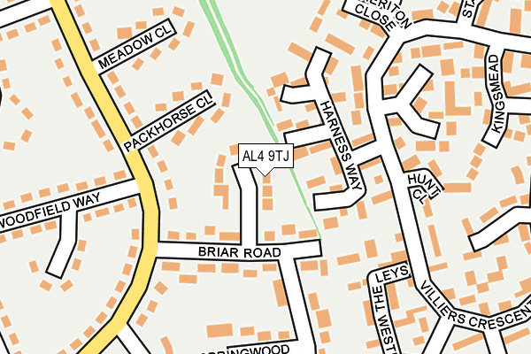 AL4 9TJ map - OS OpenMap – Local (Ordnance Survey)