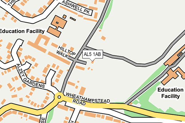 AL5 1AB map - OS OpenMap – Local (Ordnance Survey)