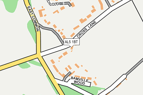 AL5 1BT map - OS OpenMap – Local (Ordnance Survey)