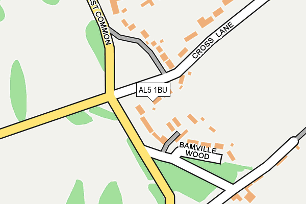 AL5 1BU map - OS OpenMap – Local (Ordnance Survey)