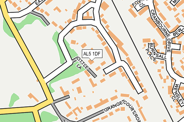 AL5 1DF map - OS OpenMap – Local (Ordnance Survey)