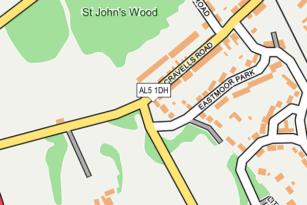 AL5 1DH map - OS OpenMap – Local (Ordnance Survey)