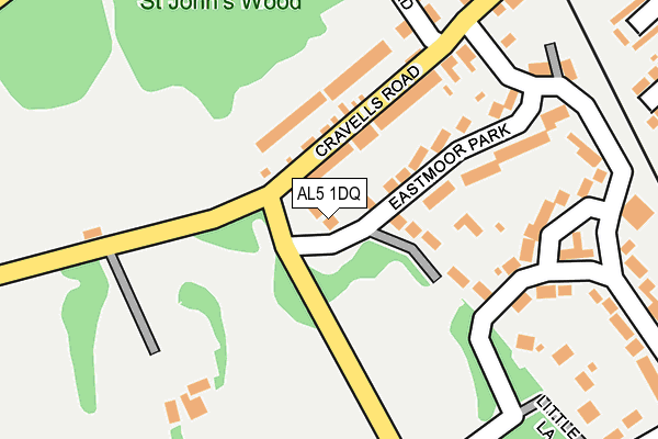 AL5 1DQ map - OS OpenMap – Local (Ordnance Survey)