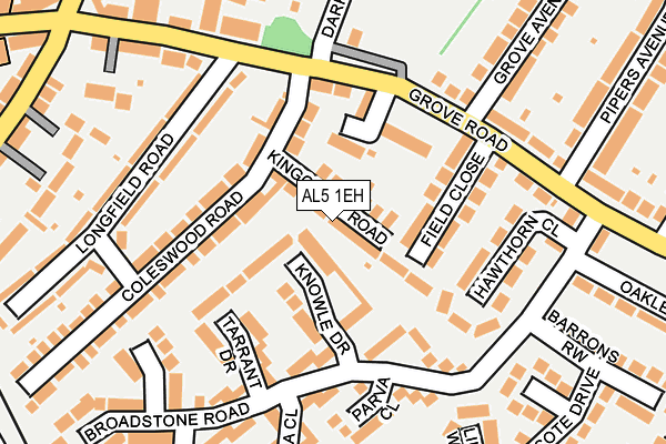 AL5 1EH map - OS OpenMap – Local (Ordnance Survey)