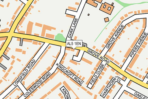 AL5 1EN map - OS OpenMap – Local (Ordnance Survey)