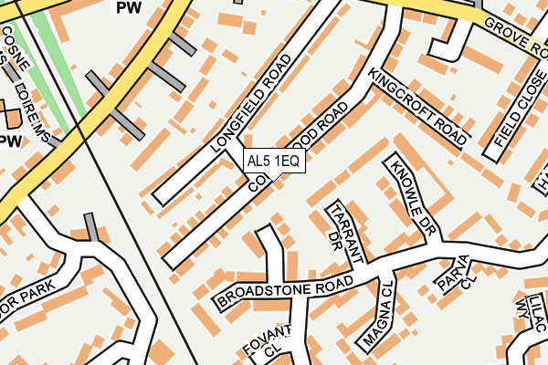 Map of LESLEY MAKEUP AND HAIR LTD at local scale