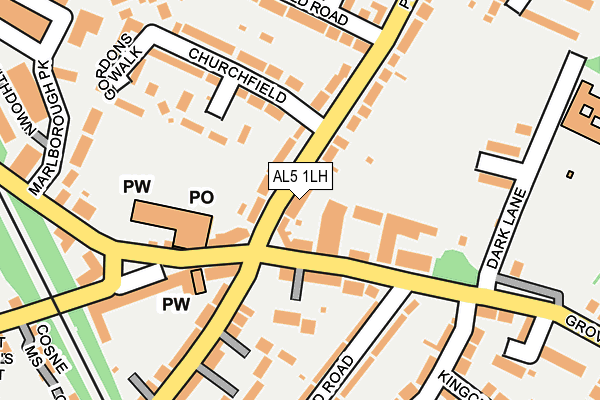 AL5 1LH map - OS OpenMap – Local (Ordnance Survey)