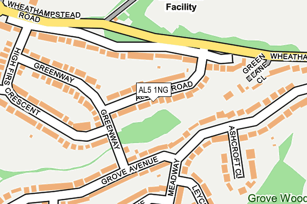 AL5 1NG map - OS OpenMap – Local (Ordnance Survey)