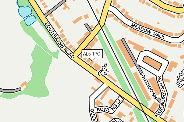 AL5 1PQ map - OS OpenMap – Local (Ordnance Survey)
