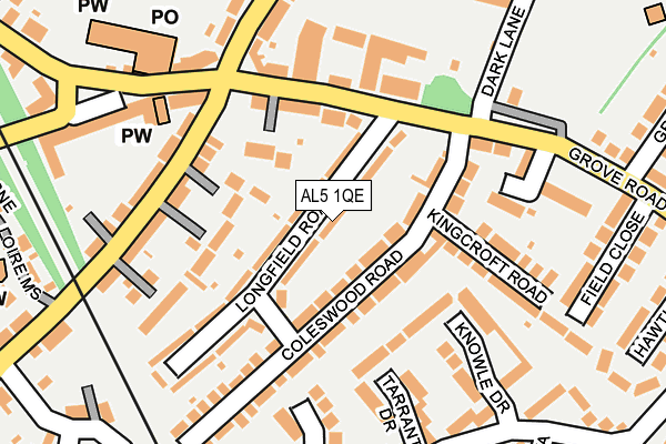 AL5 1QE map - OS OpenMap – Local (Ordnance Survey)