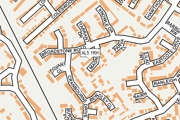 AL5 1RH map - OS OpenMap – Local (Ordnance Survey)