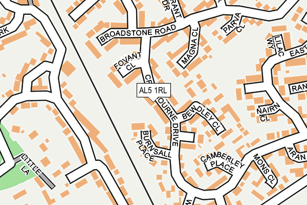 AL5 1RL map - OS OpenMap – Local (Ordnance Survey)