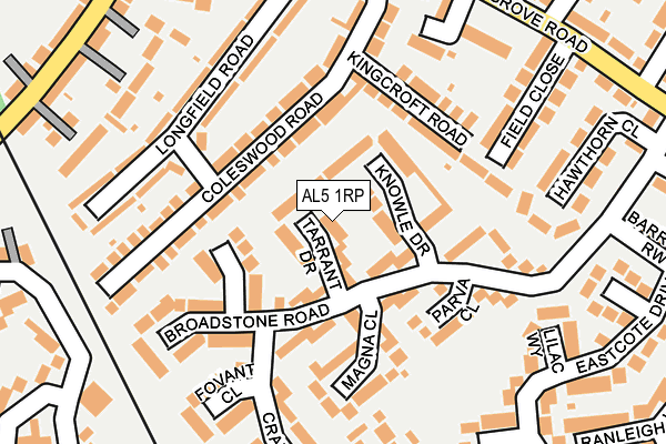 AL5 1RP map - OS OpenMap – Local (Ordnance Survey)