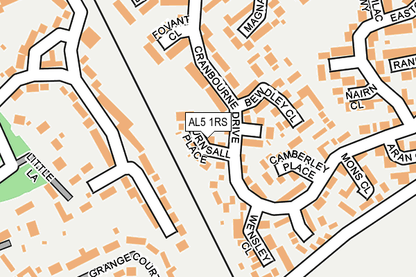 AL5 1RS map - OS OpenMap – Local (Ordnance Survey)