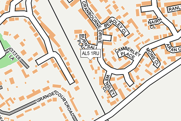 AL5 1RU map - OS OpenMap – Local (Ordnance Survey)