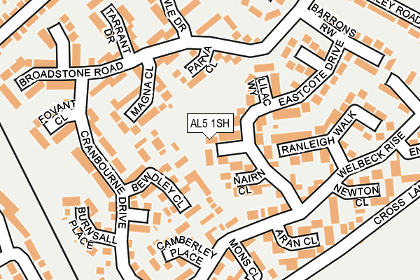AL5 1SH map - OS OpenMap – Local (Ordnance Survey)