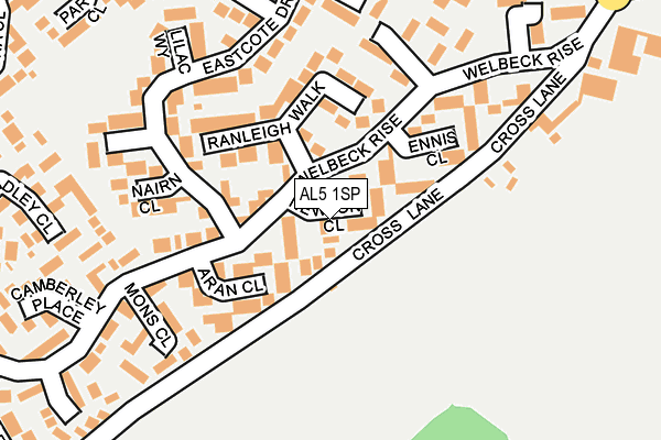 AL5 1SP map - OS OpenMap – Local (Ordnance Survey)