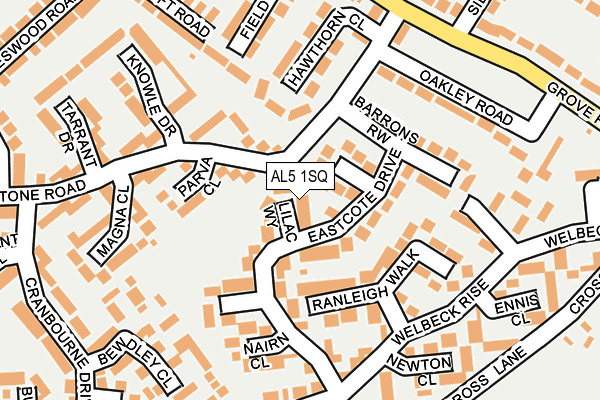 AL5 1SQ map - OS OpenMap – Local (Ordnance Survey)