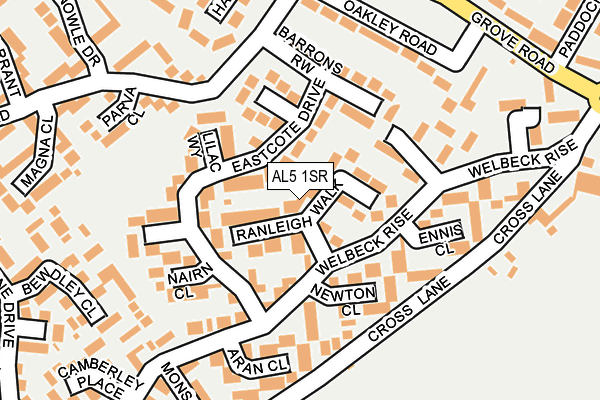 AL5 1SR map - OS OpenMap – Local (Ordnance Survey)