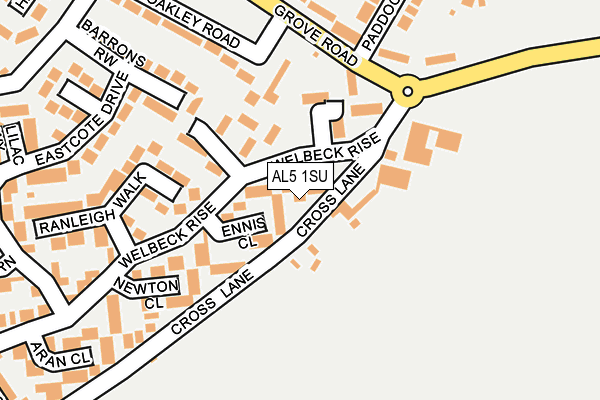 AL5 1SU map - OS OpenMap – Local (Ordnance Survey)