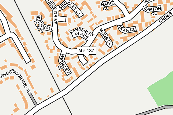 AL5 1SZ map - OS OpenMap – Local (Ordnance Survey)