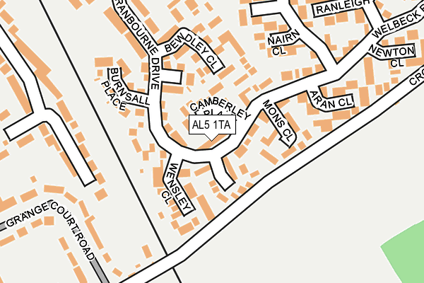 AL5 1TA map - OS OpenMap – Local (Ordnance Survey)