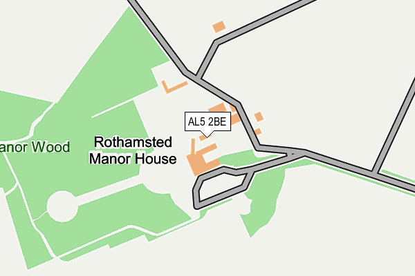 AL5 2BE map - OS OpenMap – Local (Ordnance Survey)