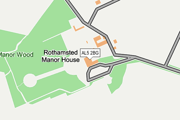 AL5 2BG map - OS OpenMap – Local (Ordnance Survey)
