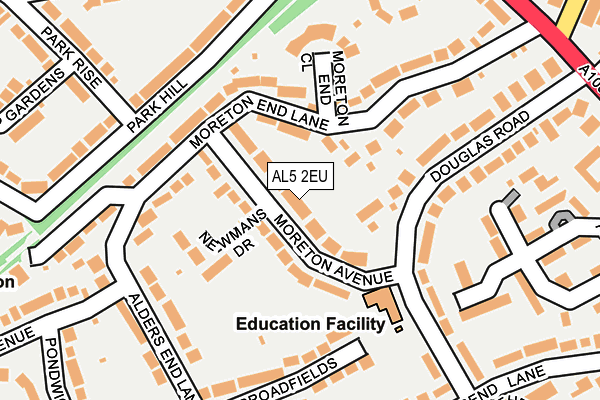 AL5 2EU map - OS OpenMap – Local (Ordnance Survey)