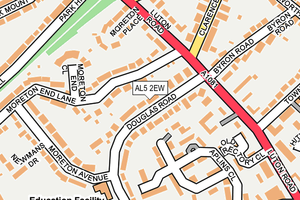 AL5 2EW map - OS OpenMap – Local (Ordnance Survey)