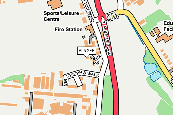 AL5 2FF map - OS OpenMap – Local (Ordnance Survey)