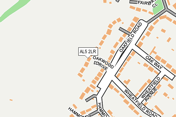 AL5 2LR map - OS OpenMap – Local (Ordnance Survey)