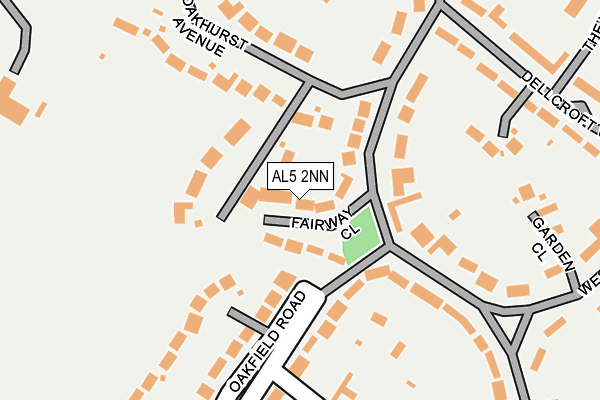 AL5 2NN map - OS OpenMap – Local (Ordnance Survey)