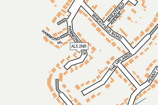 AL5 2NR map - OS OpenMap – Local (Ordnance Survey)