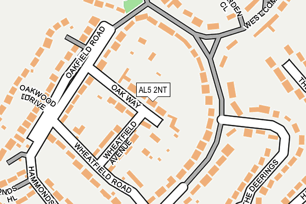 AL5 2NT map - OS OpenMap – Local (Ordnance Survey)