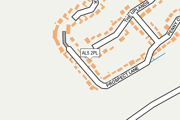 AL5 2PL map - OS OpenMap – Local (Ordnance Survey)