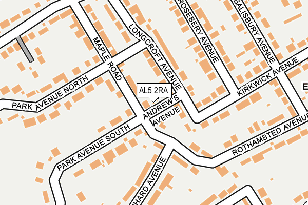 AL5 2RA map - OS OpenMap – Local (Ordnance Survey)