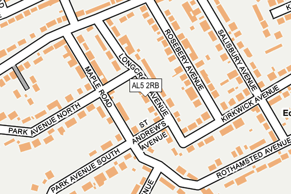 AL5 2RB map - OS OpenMap – Local (Ordnance Survey)