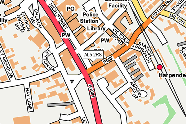 AL5 2RS map - OS OpenMap – Local (Ordnance Survey)