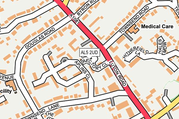 AL5 2UD map - OS OpenMap – Local (Ordnance Survey)