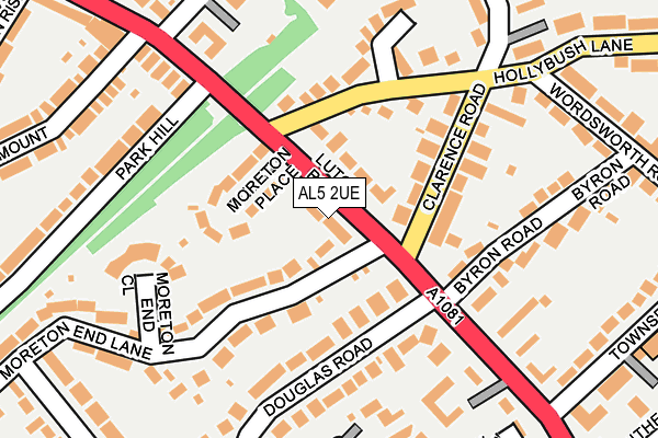 AL5 2UE map - OS OpenMap – Local (Ordnance Survey)
