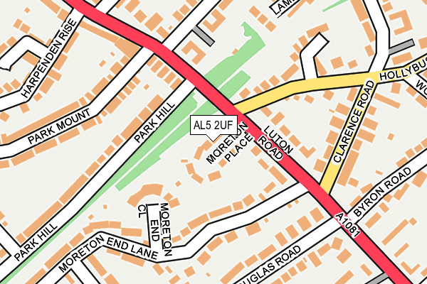 AL5 2UF map - OS OpenMap – Local (Ordnance Survey)