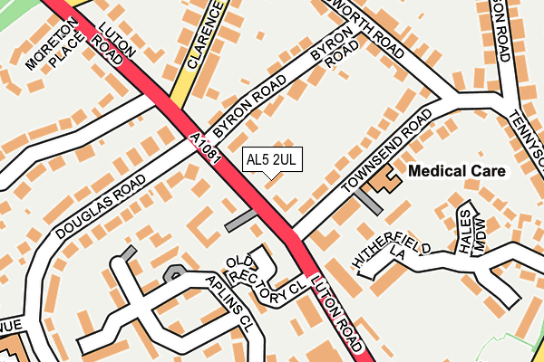 AL5 2UL map - OS OpenMap – Local (Ordnance Survey)